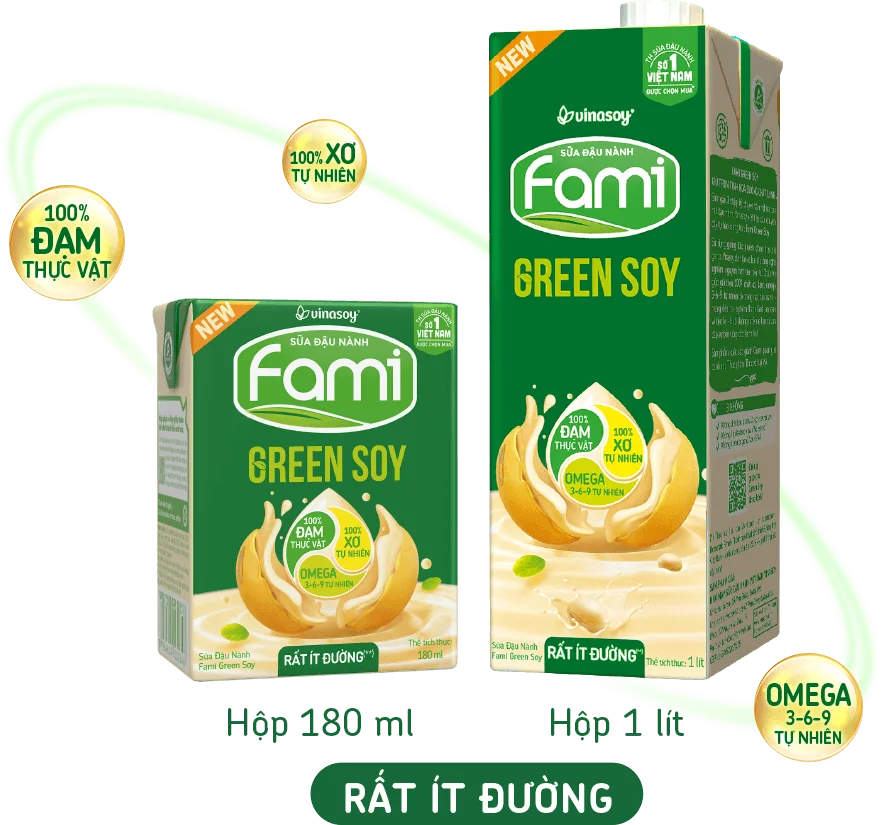 Fami Green Soy Rất Ít Đường